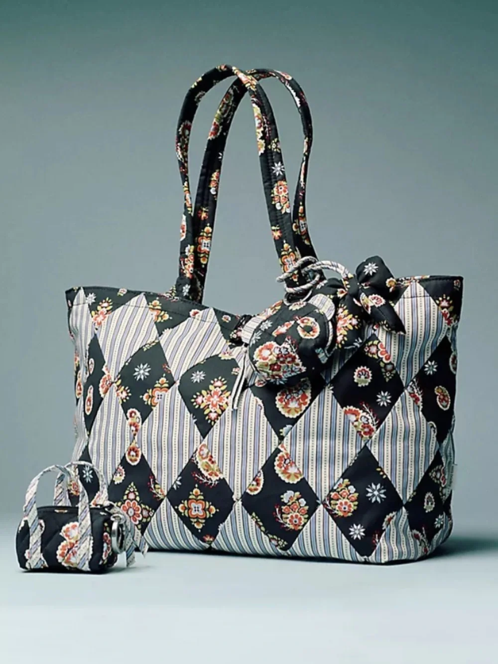 Vera‎ Bradley Hathaway Tote in Diamond Patchwork Northstar Anthro collab!